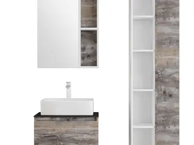 Comforty Prague 60 beige oak 3D model