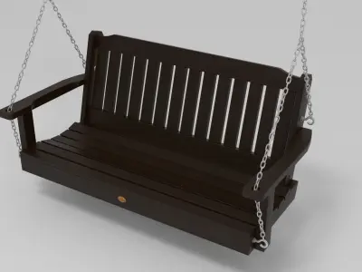 Highwood Lehigh Poly Porch Swing 3D model