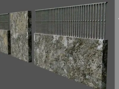 MODULAR WALLS  FOR 3D COMPOSITIONS  Low-poly 3D model