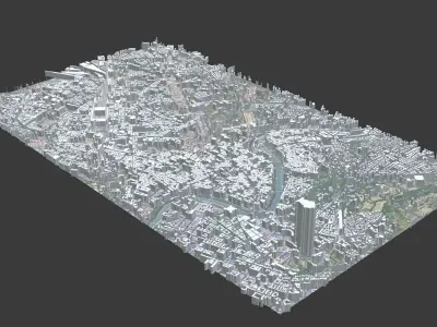 Rome City Low-poly 3D model purchase