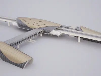 Dubai Metro Station 3D model