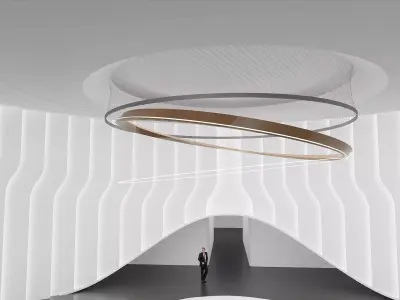 Futuristic Minimal Lobby 3D model