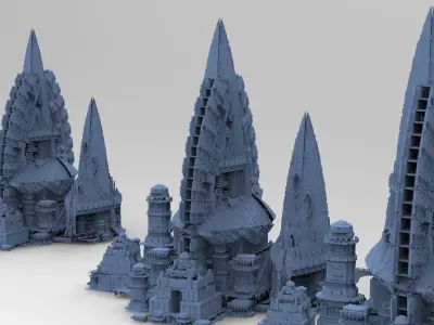 Wizards Acolyte Master Tower 2 3D model