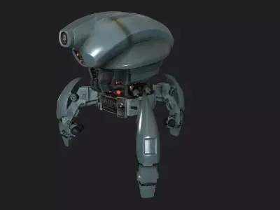 Droid low-poly star wars robot Low-poly 3D model