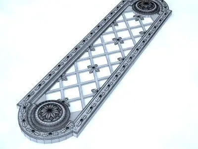 Vervloet  Flush sliding Plate 387 Louis XVI Free 3D model