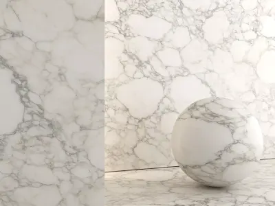 Marble Material and Porcelain Stoneware Tiles - Set 22 Texture