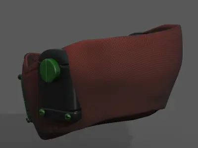 Gas mask respirator scifi futuristic 3d  Low-poly 3D model