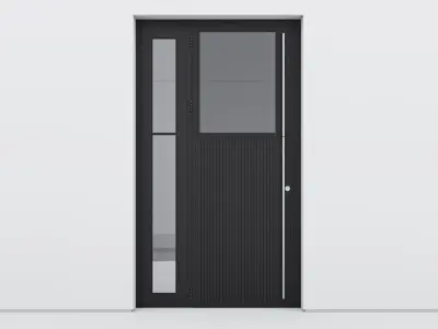 Aluminium door 254 3D model