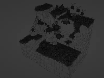 Pokemon Water Region Low-poly 3D model