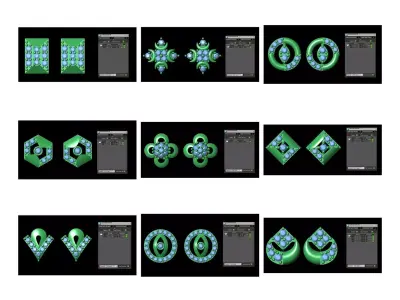 100 LIGHT WEIGHT EARING TOPS  2 TO 3 GRAMS PAIR 3D print model
