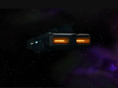 Sandbox Transport Low-poly 3D model