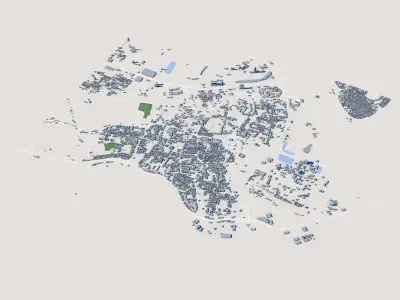 Manama City Bahrain 3D model