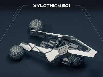 XYLOTHIAN vehicle scifi 3D print model