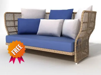 CANASTA 13 sofa  B B Italia Free 3D model