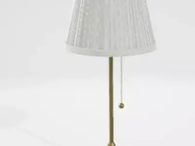 Minimalist Bedside Lamp 3D Asset for Home Decor 3D model