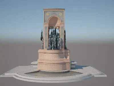 3d model taksim monument 3D model