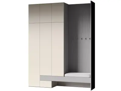 Hallway set 11 3D model