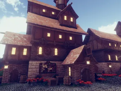 Adventure Village Update Low-poly 3D model