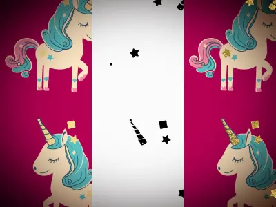 Scrunchy glitter unicorn 3D model