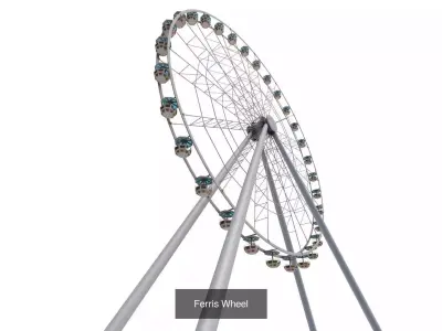 Ferris Wheel collection  3D Model Pack