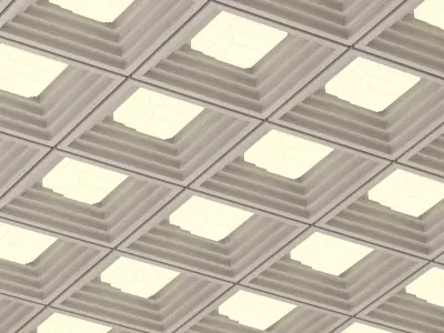 Ceiling No 006 Pantheum Surface Light 3D model