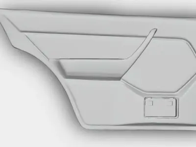 Mercedes W124 Door Panel 3D print model