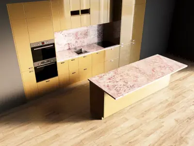 92-Kitchen8 glossy 8 3D model