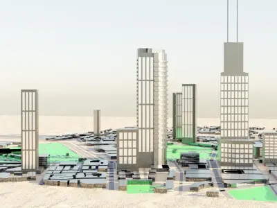 Shanghai China Citymap Building 3D model