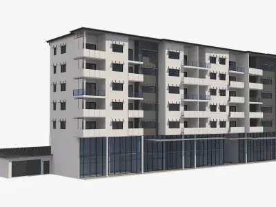 Apartment Building 19 3D model