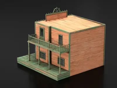 West Wild Home 19 Low-poly 3D model