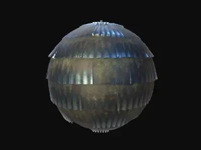 10 Seamless Rusty Grungy Metal Panels PBR Materials - Set 5 - Texture