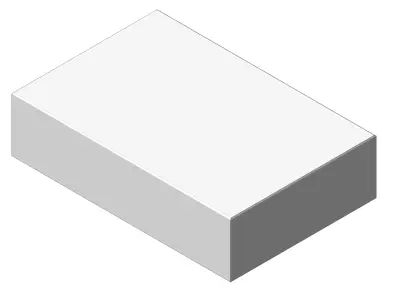 Concrete Block Step 60 40 15 cm Landscape Garden Element 3D model
