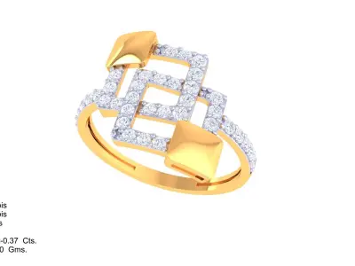  Women Ring MTL 3dm STL OBJ FBX Details 3D print model 28