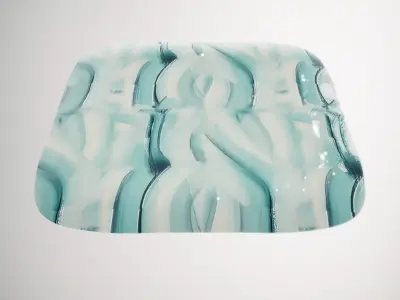 HQ PBR Textures Set Abstract Swirled Ceramic Glossy Texture