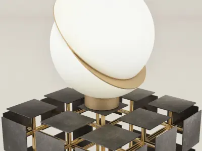 Lee Broom John Lyle furniture set 3D model