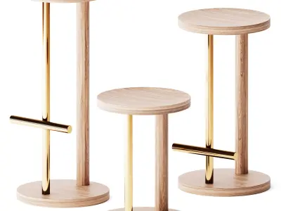 Spot Stools by Herman Miller 3D model