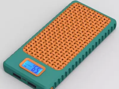 Power Bank 10K mah Enclosure Loop Straight Style 3D print model