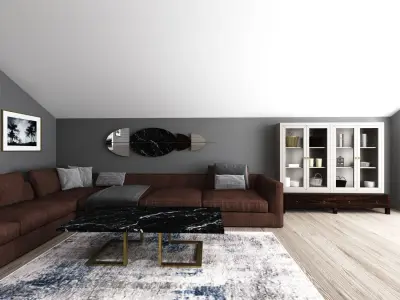 LIVING ROOM ROOF 3D model