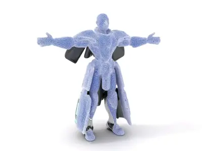 Futuristic Armor Suit model pack Low-poly 3D model