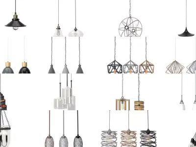 Lamps and Lights Collection 3D Model Pack