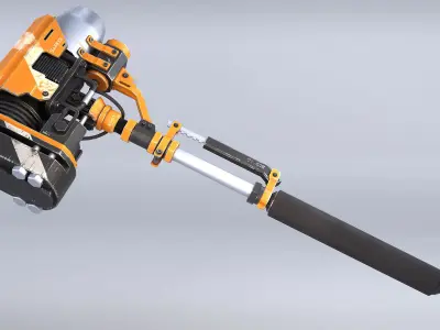 Rocket Hammer Low-poly 3D model