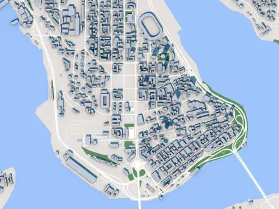 Abidjan City Cote dIvoire 3D model