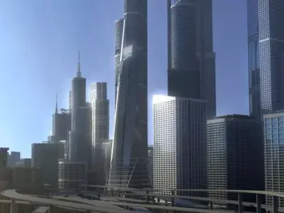 Freeway04 City 3D model