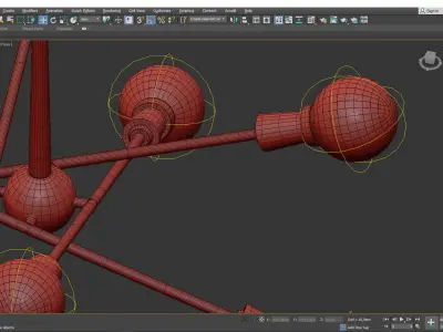 Armstrong Chandelier Low-poly 3D model