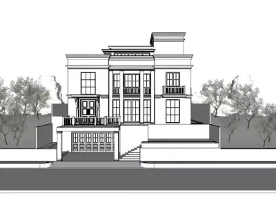 HOUSE 2 architectural 3D print model