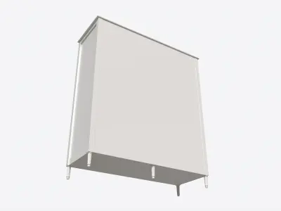 Ellipse Elit 3-door Wardrobe 3D model