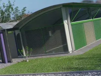 Magney House Mental Ray 3D model