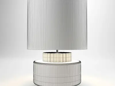 table lamp Low-poly 3D model