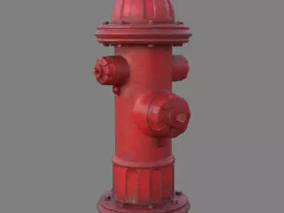 US Fire Hydrant 3D model