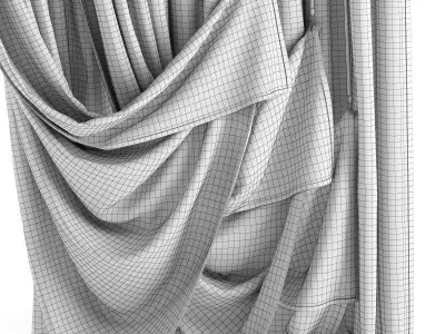 Curtain 79 3D model purchase